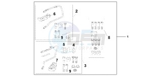 CBF1000FAB drawing PANNIER STAY SET