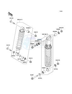 KFX700 KSV700A7F EU drawing Shock Absorber(s)