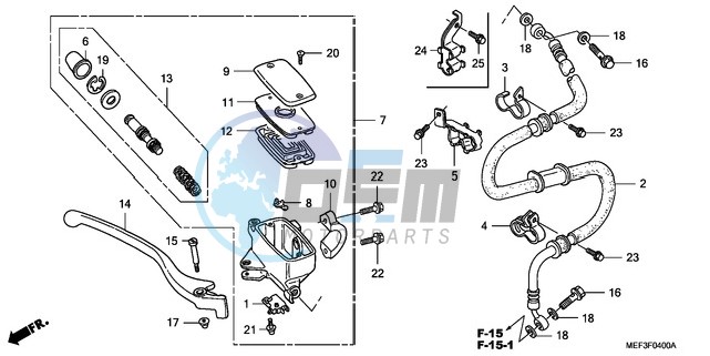 FRONT BRAKE MASTER CYLINDER