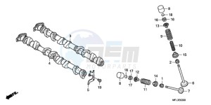 CBR1000RR9 France - (F / CMF MME TRI) drawing CAMSHAFT/VALVE