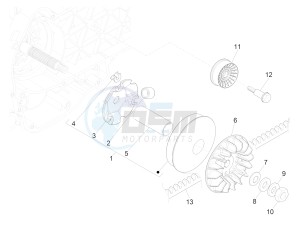 GTS 300 SUPER IE ABS E4 (APAC) drawing Driving pulley