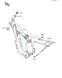 KX 250 G [KX250] (G1-G3) [KX250] drawing FRAME