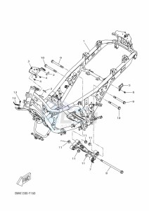 CZD300-A XMAX 300 (BMK1) drawing FRAME