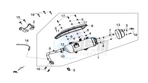 JOYMAX 125 drawing EXHAUST