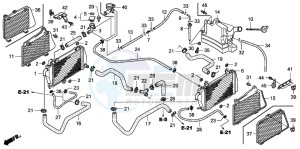 GL1800 drawing RADIATOR