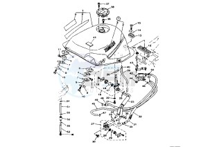 TDM 850 drawing FUEL TANK