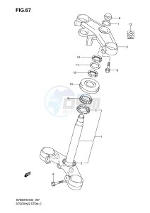 SV650 (E2) drawing STEERING STEM (SEE NOTE)