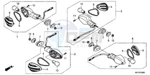 VFR800XC drawing WINKER