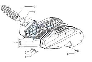 SKIPPER 125-150 drawing Air Cleaner