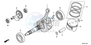 TRX420FPED TRX420 Europe Direct - (ED) drawing CRANK SHAFT/PISTON