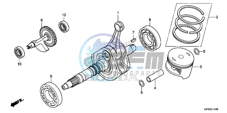 CRANK SHAFT/PISTON