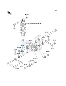 KLE500 KLE500B7F GB XX (EU ME A(FRICA) drawing Suspension