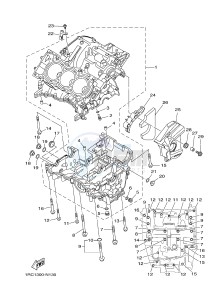 MT09 900 (1RC9) drawing CRANKCASE