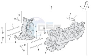 Scarabeo 100 4T e3 drawing Crankcase