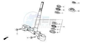 NSS250 JAZZ drawing STEERING STEM