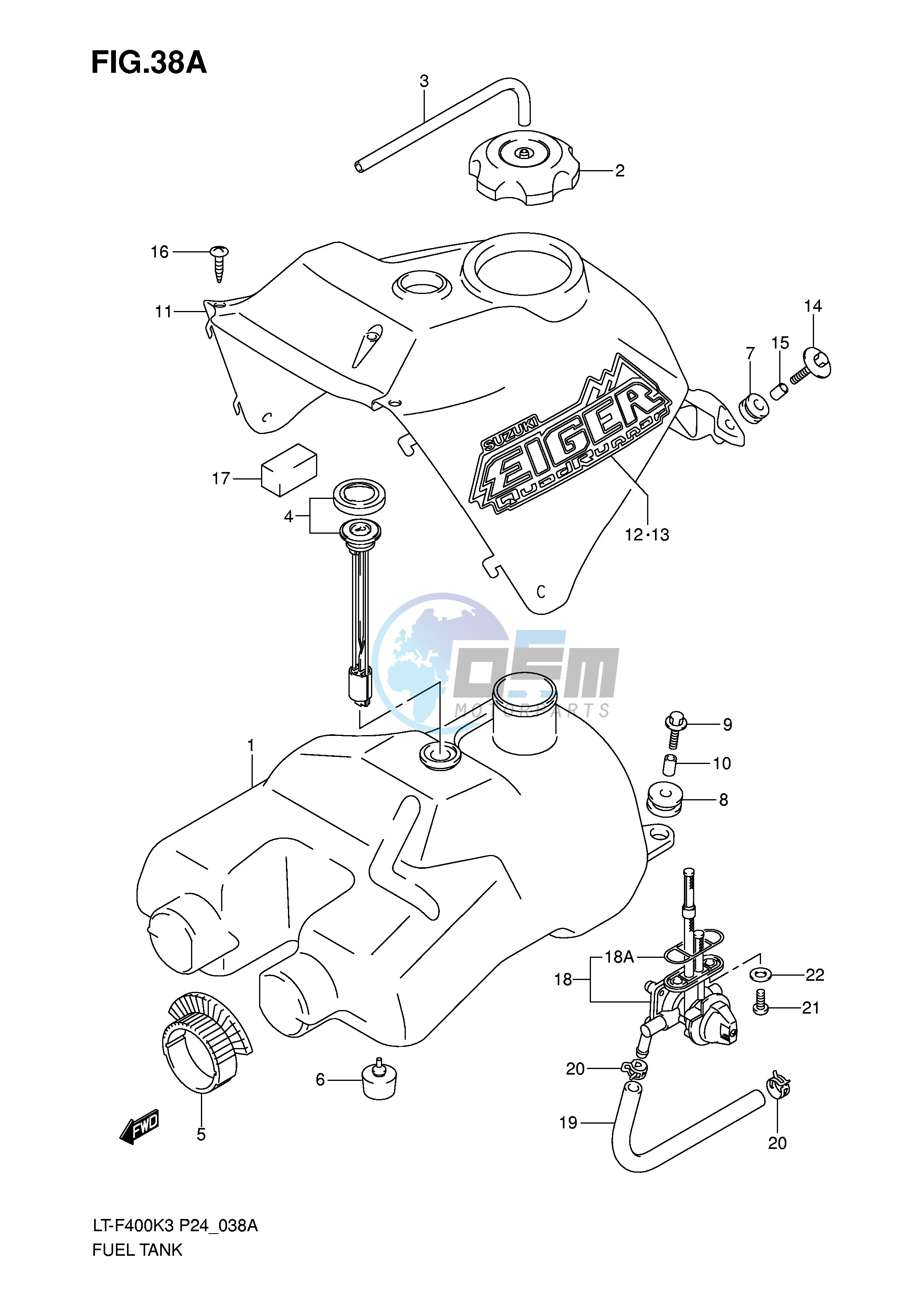 FUEL TANK (MODEL K4 K5 K6)