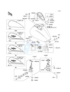 VN 1500 D[VULCAN 1500 CLASSIC] (D1-D2) [VULCAN 1500 CLASSIC] drawing FUEL TANK