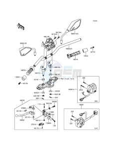 ER-6N ER650EGF XX (EU ME A(FRICA) drawing Handlebar