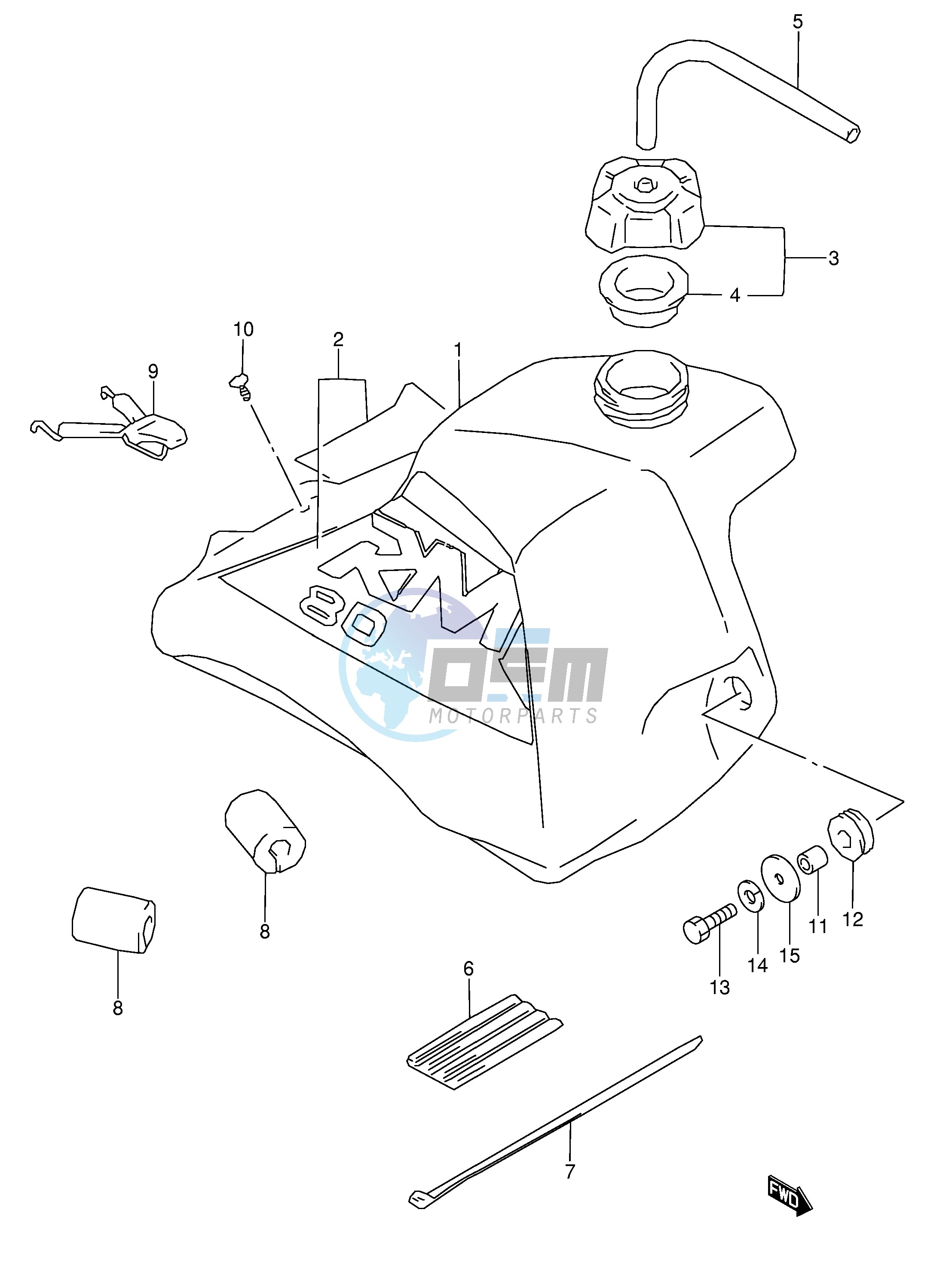 FUEL TANK (MODEL W)