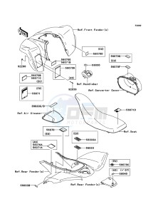 KFX700 KSV700A9F EU drawing Labels