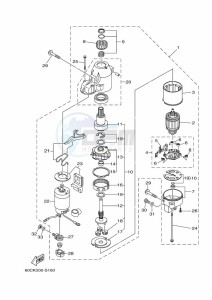 F100BETX drawing STARTER-MOTOR