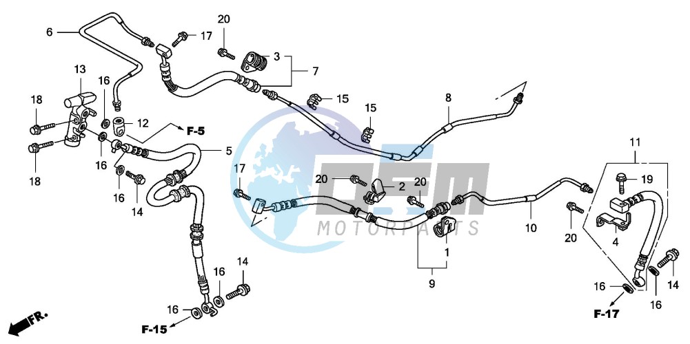 REAR BRAKE PIPE