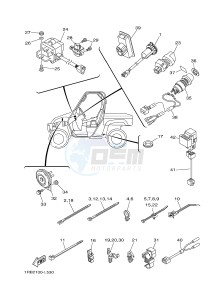 YXR700F YXR7FD RHINO 700 (1RBE 1RBF 1RBG 1RBH) drawing ELECTRICAL 2