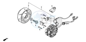 CB250 TWO FIFTY drawing GENERATOR