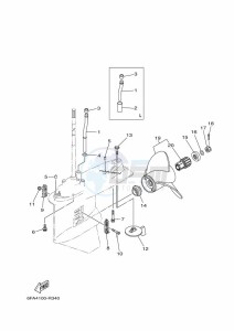 F175AETX drawing PROPELLER-HOUSING-AND-TRANSMISSION-2