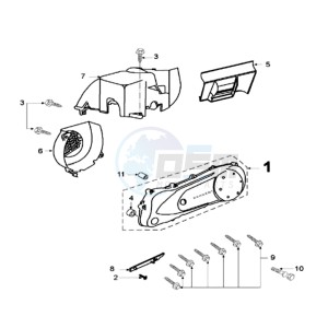 FIGHT E drawing CRANKCASE COVER