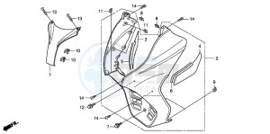 FES150 125 S-WING drawing FRONT COVER (FES1257/A7)(FES1507/A7)