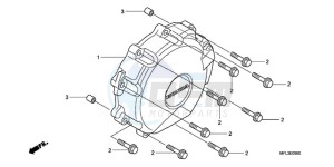 CBR1000RRA Europe Direct - (ED / HRC) drawing A.C. GENERATOR COVER (CBR 1000RR)