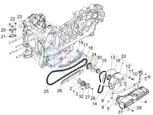 GTS 125 4T E3 drawing Oil pump