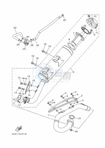 YFM700R (BCXJ) drawing EXHAUST