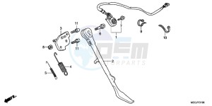 VT750C2BC drawing SIDE STAND (VT750C2B/C2S/CS/C/CA)