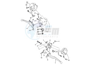 XVS A DRAG STAR CLASSIC 1100 drawing HANDLE SWITCH – LEVER