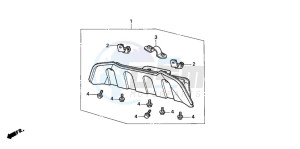 TRX300FW FOURTRAX 300 4X4 drawing FRONT GUARD KIT