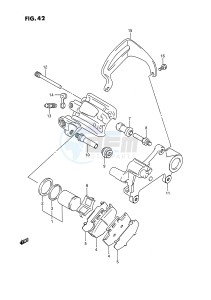 RMX250 (E3) drawing REAR CALIPERS (MODEL K)