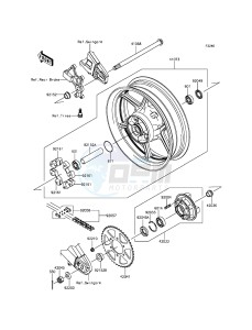 VERSYS_650 KLE650EFF XX (EU ME A(FRICA) drawing Rear Hub