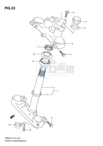 RM85 (P19) drawing FRONT FORK BRACKET