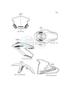 NINJA_250SL_ABS BX250BFS XX (EU ME A(FRICA) drawing Decals(Green)(White)