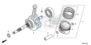 TRX250TME FOURTRAX RECON Europe Direct - (ED) drawing CRANKSHAFT/PISTON