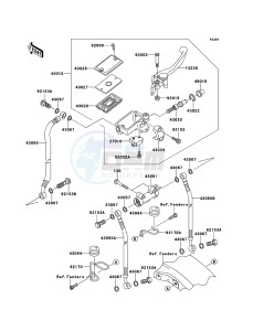 ZRX1200R ZR1200-A5H FR GB XX (EU ME A(FRICA) drawing Front Master Cylinder