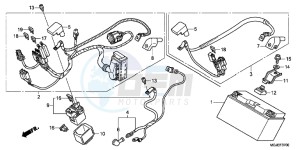 CBF1000FC CBF1000F E drawing BATTERY