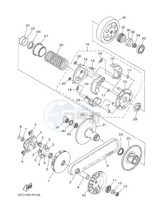 MW125A TRICITY 125 (2CMP 2CMR) drawing CLUTCH