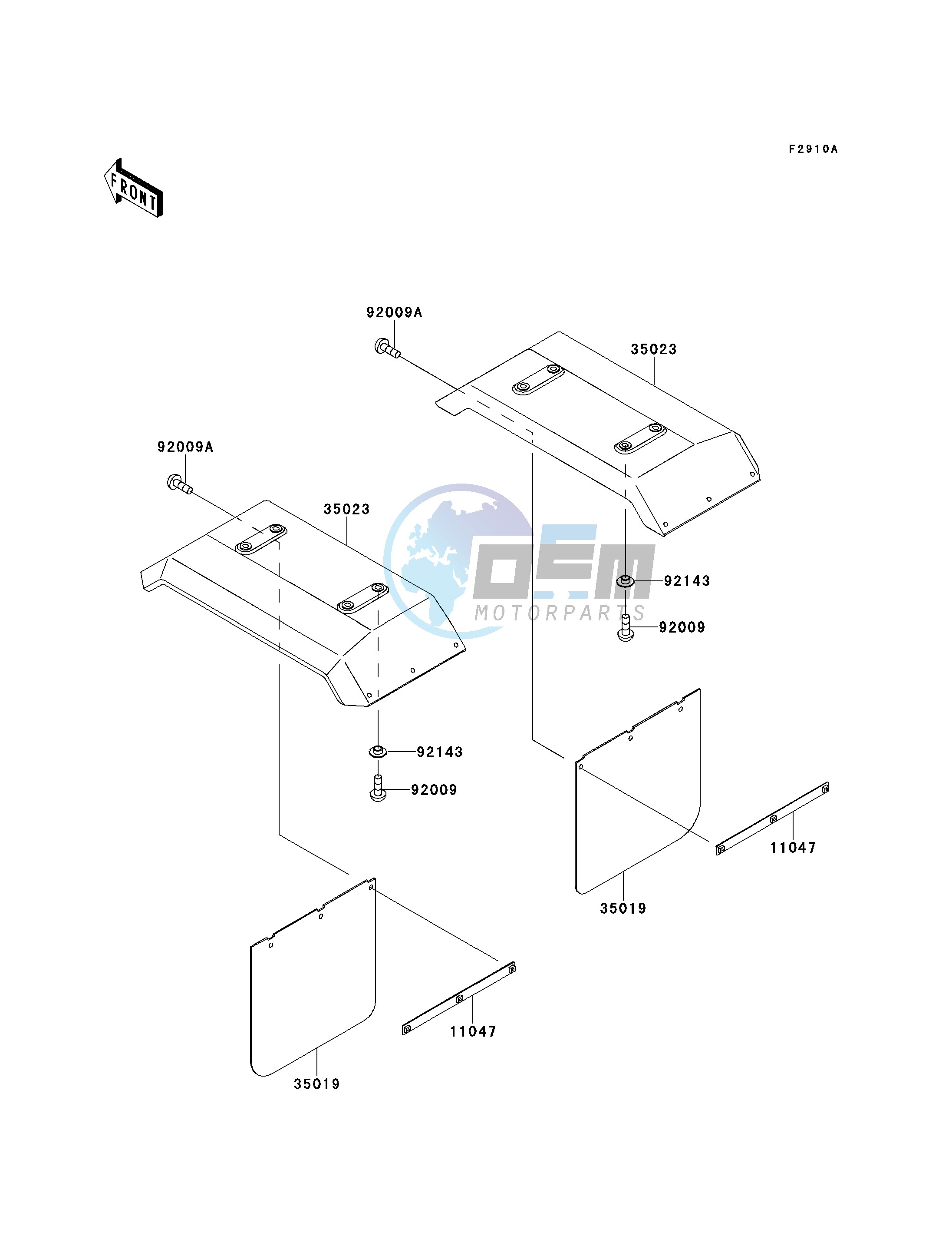 ACCESSORY-- REAR FENDER- -