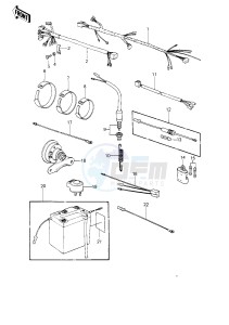 KE 250 B (B1-B3) drawing CHASSIS ELECTRICAL EQUIPMENT