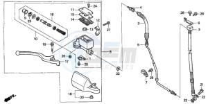 NX650 500 DOMINATOR drawing FR. BRAKE MASTER CYLINDER