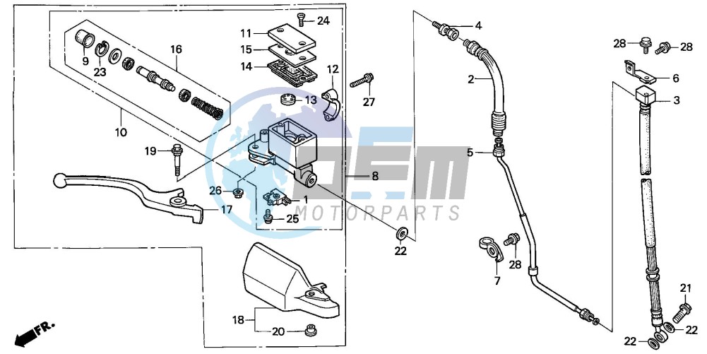 FR. BRAKE MASTER CYLINDER