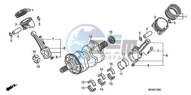 CRANK SHAFT/PISTON